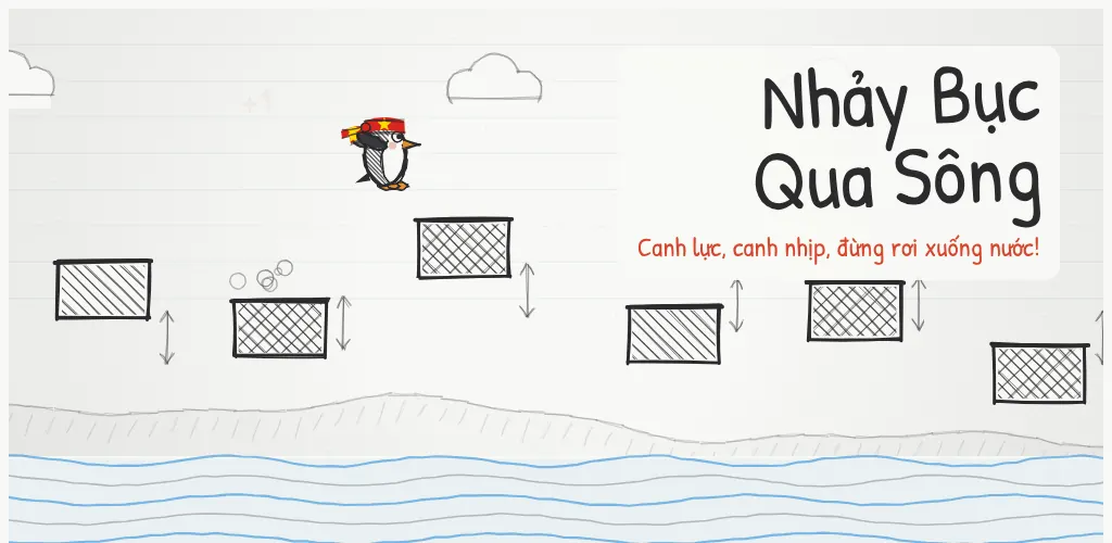 Ảnh nổi bật của game Nhảy Bục Qua Sông